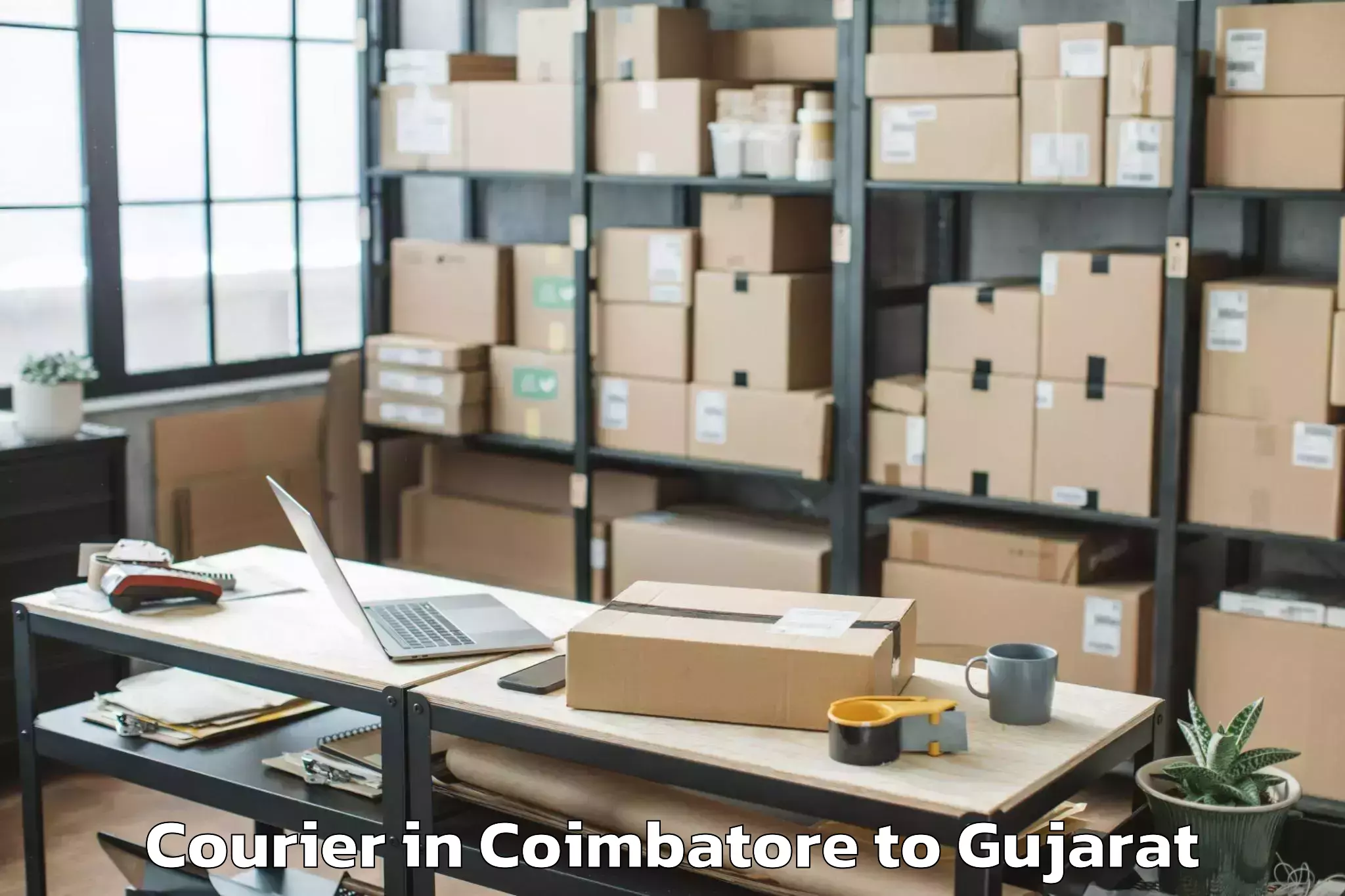 Quality Coimbatore to Sihor Courier